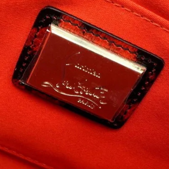 Preloved- Christian Louboutin Loubiposh Red Crossbody Clutch Shoulder Bag - Picture 5 of 8